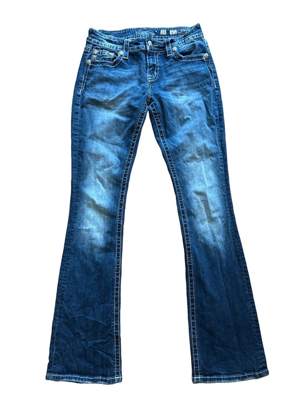 Miss Me embroidered western cowboycore festival 28 bootcut jeans